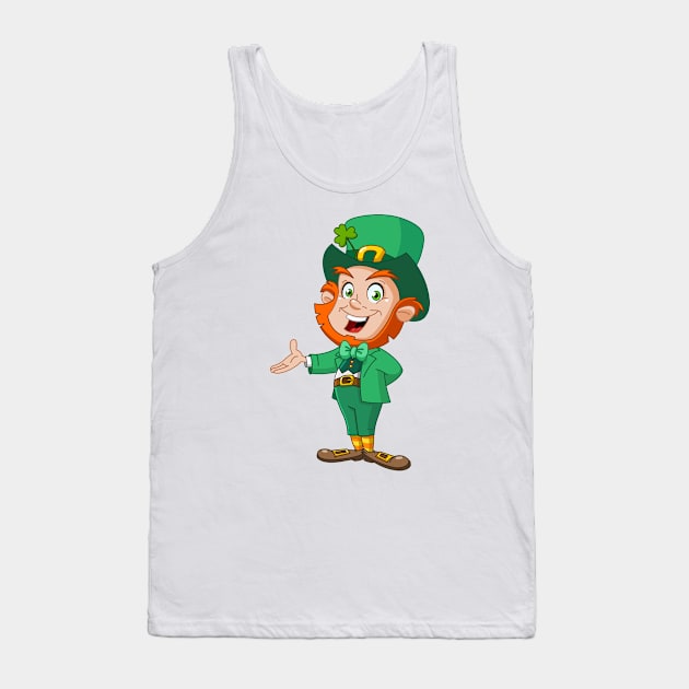 Leprechaun presenting Tank Top by DigiToonsTreasures